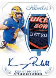 FLAWLESS ROOKIE PATCH AUTOGRAPHS VERTICAL PLATINUM, Kenny Pickett