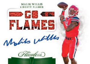 FLAWLESS ROOKIE TEAM SLOGAN SIGNATURES EMERALD, Malik Willis