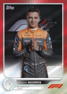2022 Topps Formula 1 Racing - Base Card –Red Parallel, Lando Norris