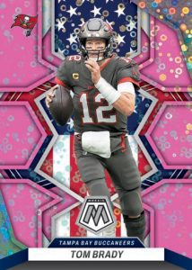 2022 Panini Mosaic No Huddle Football - BASE NATIONAL PRIDE MOSAIC NO HUDDLE PINK, Tom Brady