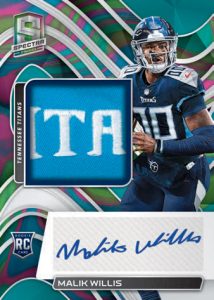 2022 Panini Spectra Football - ROOKIE PATCH AUTOGRAPHS, Malik Willis