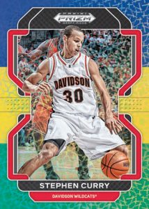 Base Prizms Choice Blue Yellow and Green, Stephen Curry