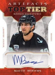 TOP TIER ROOKIE SIGNATURES, Matty Beniers