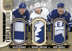 2022-23 Upper Deck Trilogy Hockey - TRIPLE RELICS Tier 1