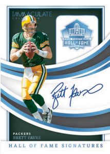 IMMACULATE HOF SIGNATURES PLATINUM, Brett Favre