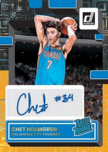2022-23 Panini Donruss Choice Basketball - RATED ROOKIES SIGNATURES CHOICE BLACK GOLD, Chet Holmgren