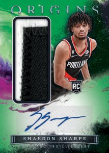 ROOKIE JERSEY AUTOGRAPHS GREEN, Shaedon Sharpe