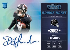 2002 ROOKIE TICKET RPS PLATINUM, Drake London