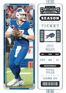 2022 Panini Contenders Football - SEASON TICKET, Josh Allen