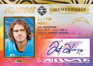 LIMITED MEMBERSHIP GOLD SPOTLIGHT, Justin Herbert