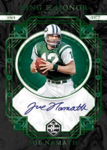 RING OF HONOR AUTOGRAPHS EMERALD SPOTLIGHT, Joe Namath