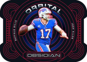 2022 Panini Obsidian Football - ORBITAL ELECTRIC ETCH RED, Josh Allen