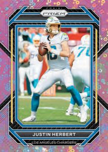 2022 Panini Prizm No Huddle Football - BASE NO HUDDLE PINK, Justin Herbert