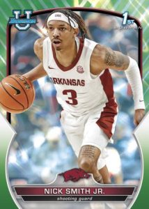 Base Set Green Shimmer Refractor, Nick Smith Jr