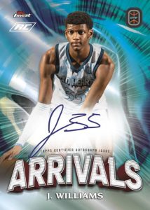 2022 Finest Arrivals Autograph, J Williams