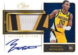 ROOKIE JUMBO JERSEY AUTOGRAPHS GOLD, Bennedict Mathurin