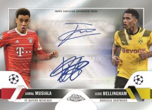 2022-23 Topps UEFA Club Competitions Chrome Hobby Soccer - Chrome Dual Autograph