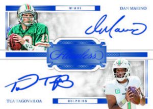 Flawless Dual Auto Sapphire Dan Marino Tua Tagovailoa