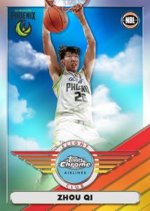 2022-23 Topps Chrome National Basketball League NBL Basketball - Flight Club, Zhou Qi