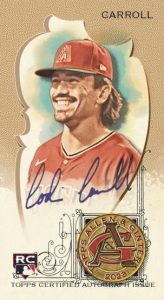 Framed Mini Baseball Auto, Carroll