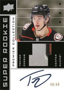 2002-03 ROOKIE PATCH AUTO, Trevor Zegras