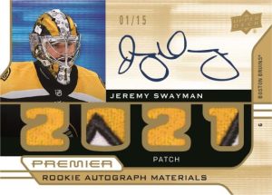PREMIER ROOKIE AUTO, Jeremy Swayman
