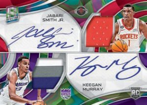 ROOKIE DUAL PATCH AUTOGRAPHS MARBLE, Jabari Smith Jr, Keegan Murray