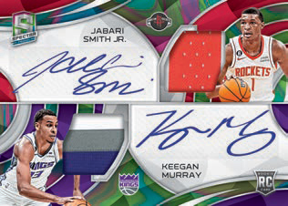 ROOKIE DUAL PATCH AUTOGRAPHS MARBLE, Jabari Smith Jr, Keegan Murray