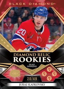 DIAMOND RELIC ROOKIES Quad Diamond - Ruby Parallel, Juraj Slafkovsky