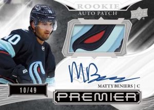 2022 23 Upper Deck Premier Hockey Matty Beniers Card – 2022-23 Upper Deck Premier Hockey
