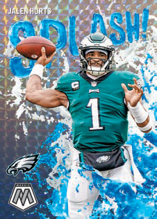 2023 Panini Mosaic Hobby Football - SPLASH BLUE, Jalen Hurts