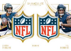 IMMACULATE DUAL NFL SHIELDS, Fields & Moore