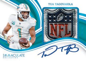 PREMIUM PATCH AUTOGRAPHS NFL SHIELD, Tua Tagovaliola