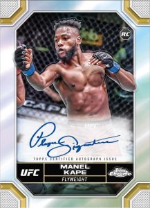 Chrome Rookie Autograph, Manel Kape