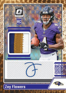 ROOKIE PATCH AUTOGRAPHS GOLD VINYL, Zay Flowers