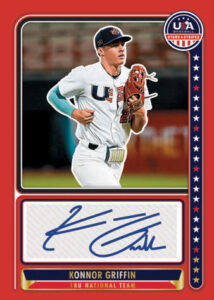 18U NATIONAL TEAM SIGNATURES RED, Konnor Griffin