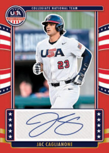 COLLEGIATE NATIONAL TEAM SIGNATURES RED, Jac Caglianone