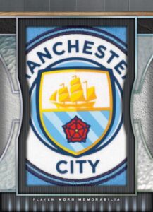 Kit Construction Triple Relics Autograph Book Card, Manchester City