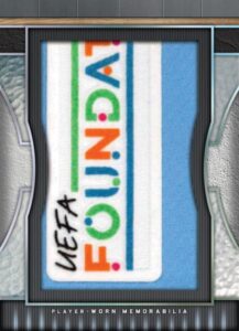 Kit Construction Triple Relics Autograph Book Card, UEFA Foundation