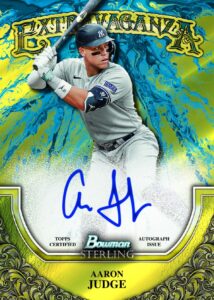 2024 Bowman Sterling Baseball Aaron Judge Yellow Extravaganza Autograph Card – 2024 Bowman Sterling Baseball