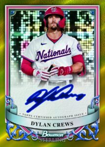 2024 Bowman Sterling Baseball Dylan Crews Gold Autograph Card – 2024 Bowman Sterling Baseball