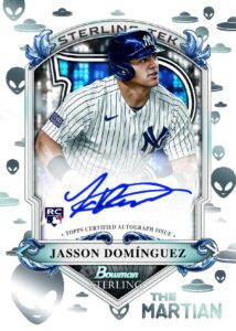 2024 Bowman Sterling Baseball Jaason Dominguez Sterling Tek Rookie Autograph Card – 2024 Bowman Sterling Baseball