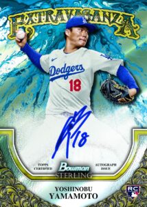 2024 Bowman Sterling Baseball Yoshinobu Extravaganza Rookie Autograph Card – 2024 Bowman Sterling Baseball