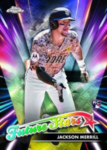 2024 Topps Chrome Logofractor Edition Baseball Jackson Merril Future Stars Card – 2024 Topps Chrome Baseball Logofractor Edition