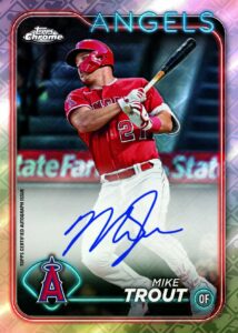 2024 Topps Chrome Logofractor Edition Baseball Mike Trout Autograph Card – 2024 Topps Chrome Baseball Logofractor Edition