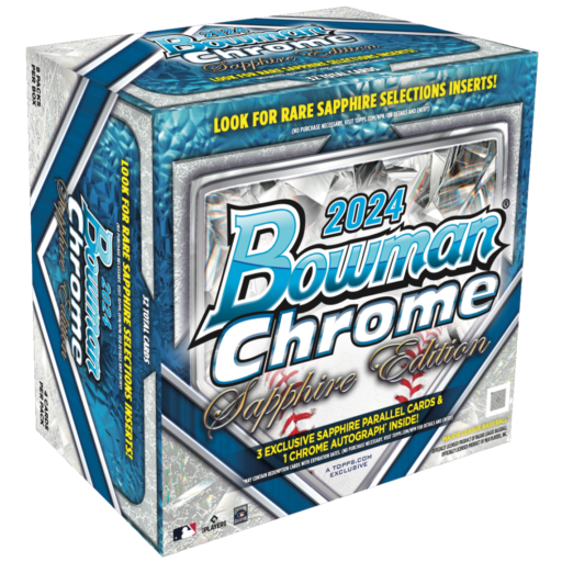 2024 Bowman Chrome Sapphire Baseball Box Card – 2024 Bowman Chrome Baseball Sapphire Edition