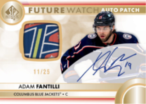 Adam Fantilli Future Watch Patch Auto Card – 2023-24 Upper Deck SP Authentic Hockey