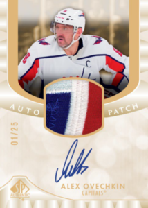 Alex Ovechkin Patch Autograph Card – 2023-24 Upper Deck SP Authentic Hockey