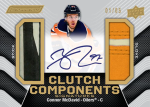 Connor McDavid Clutch Components Autograph Card – 2023-24 Upper Deck Engrained Hockey