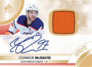 Connor McDavid Limited Autograph Card – 2023-24 Upper Deck SP Authentic Hockey